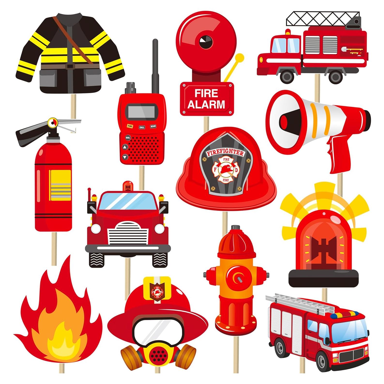 18 Palitos de Centro de Mesa Bombero C L Cooper Life