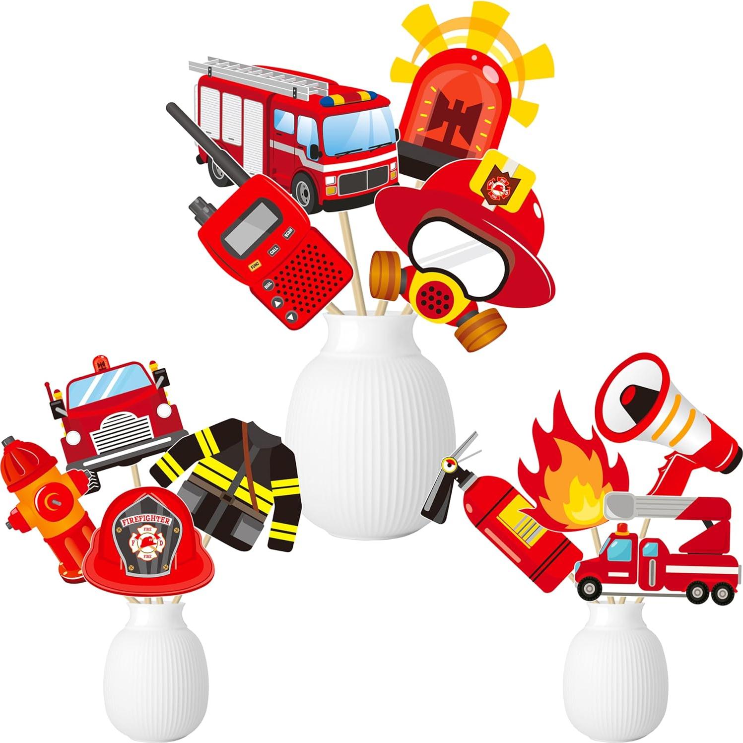 18 Palitos de Centro de Mesa Bombero C L Cooper Life