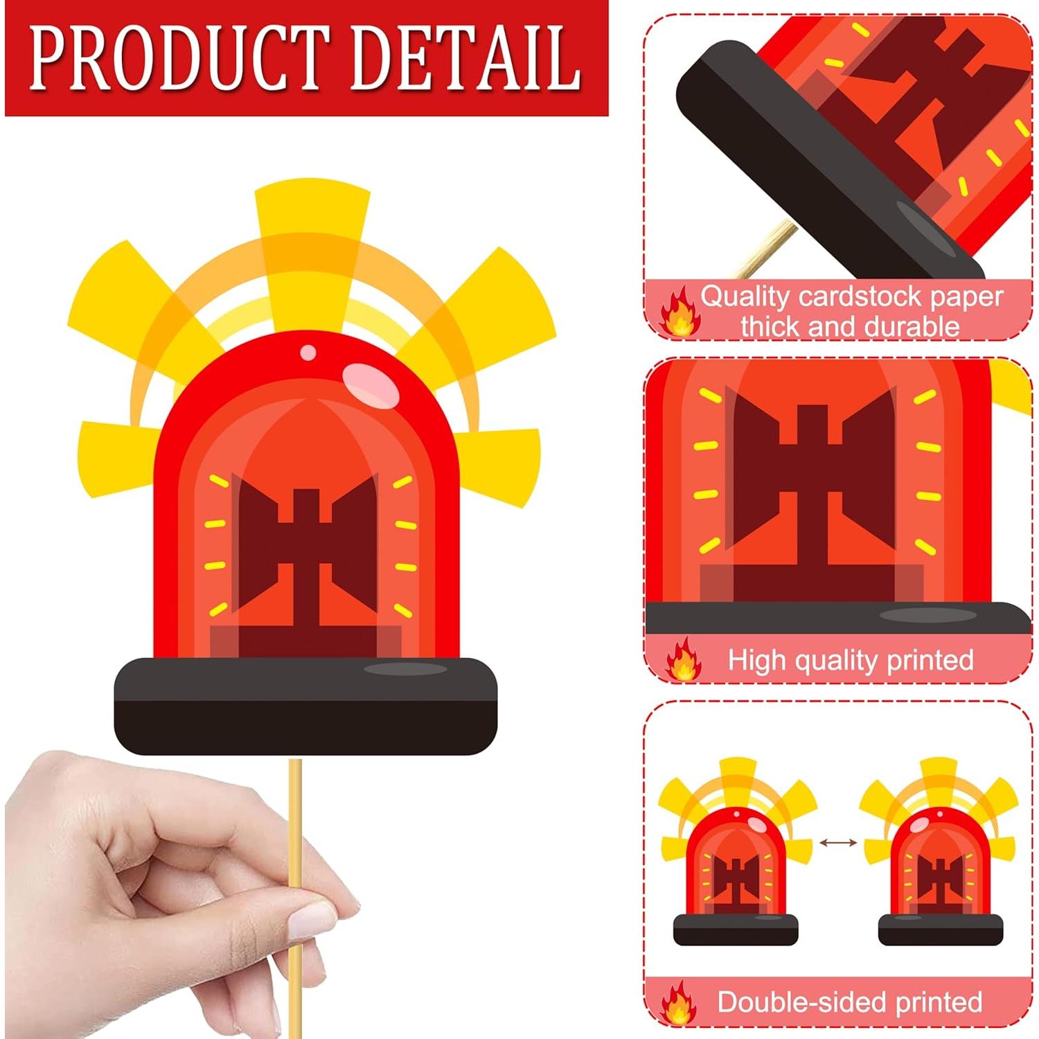 18 Palitos de Centro de Mesa Bombero C L Cooper Life