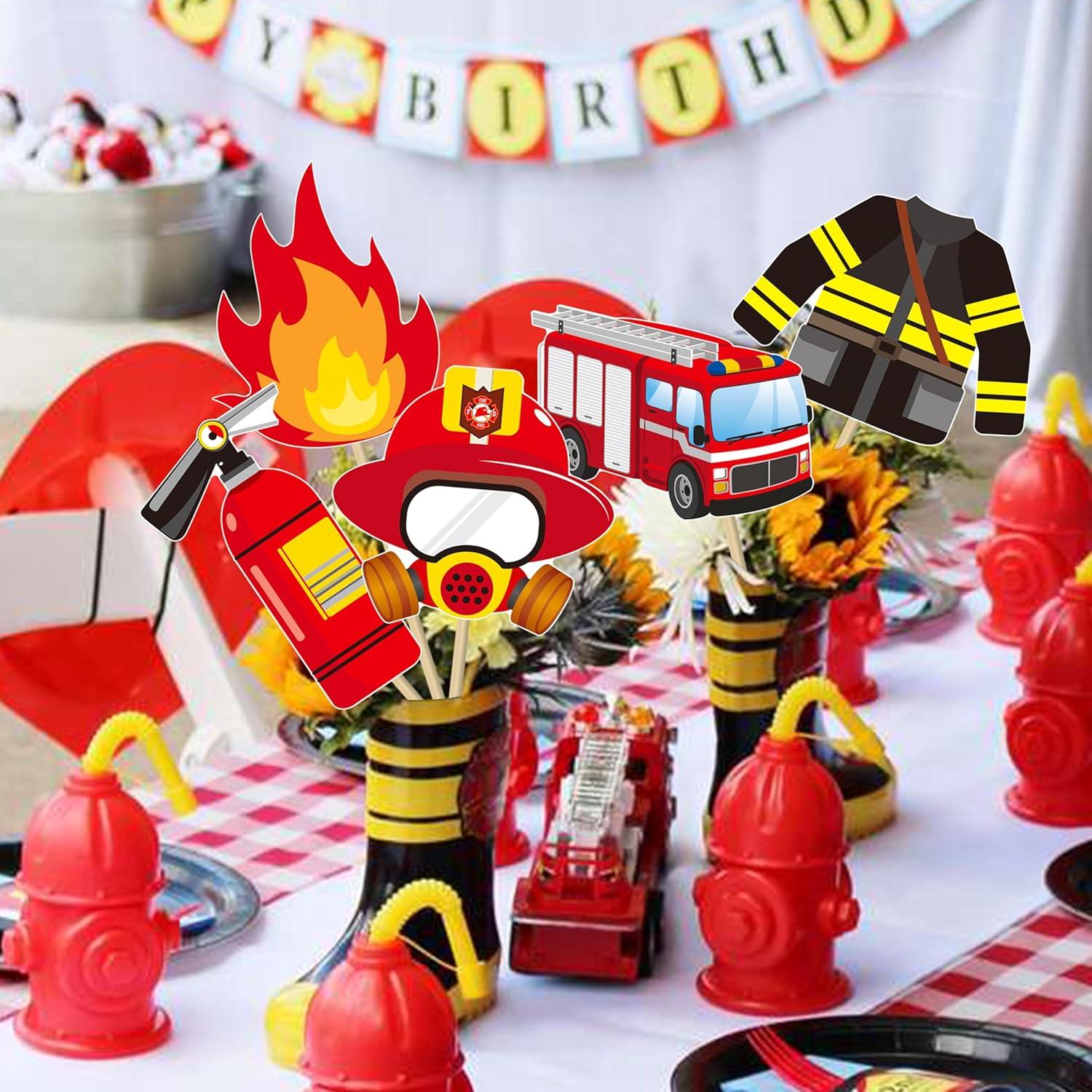 18 Palitos de Centro de Mesa Bombero C L Cooper Life