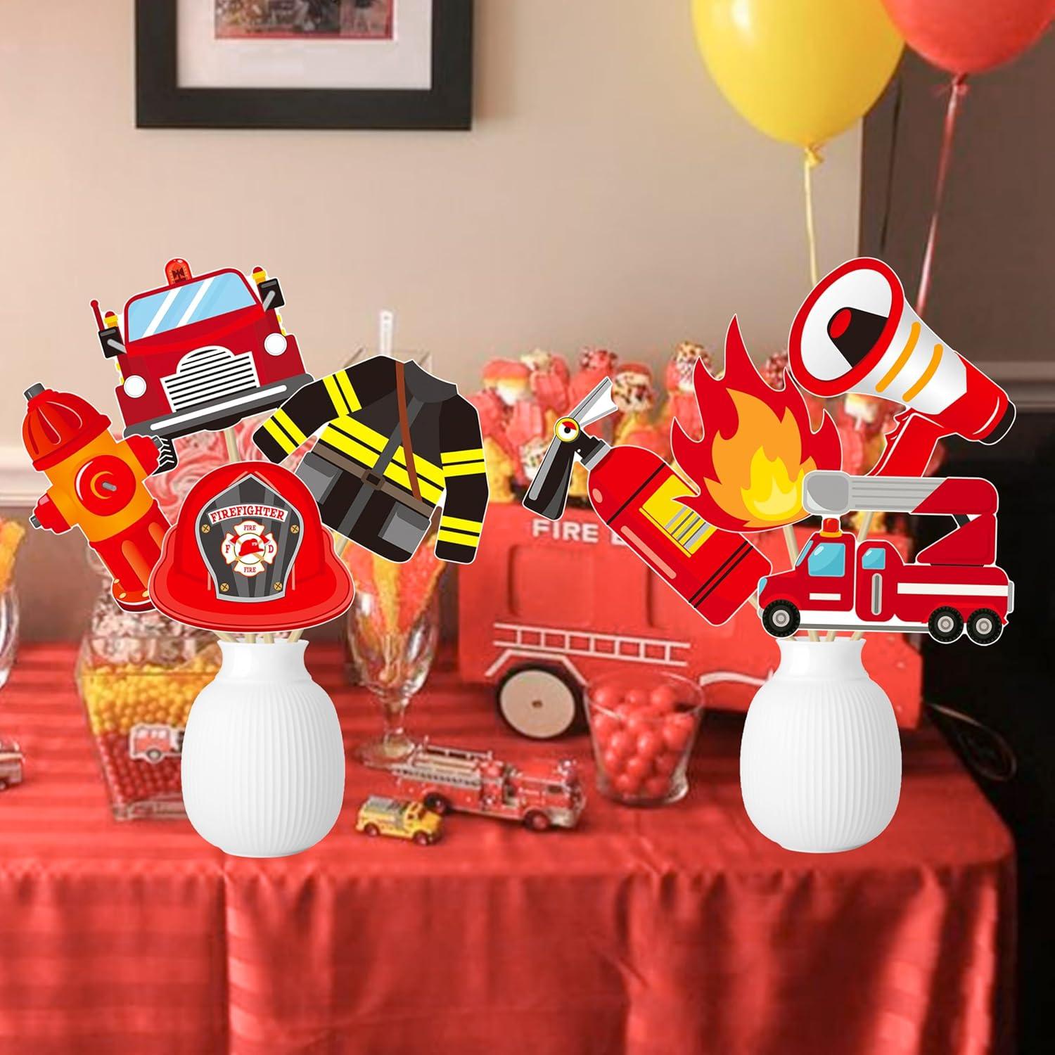 18 Palitos de Centro de Mesa Bombero C L Cooper Life