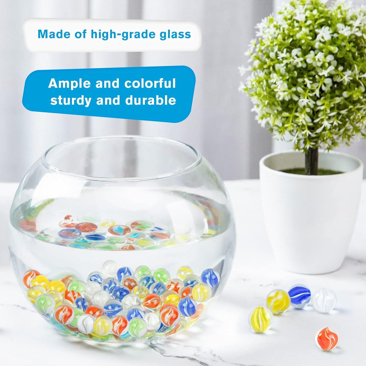 Canicas de Vidrio POPLAY 115PCS Ojo de Gato 6 Colores