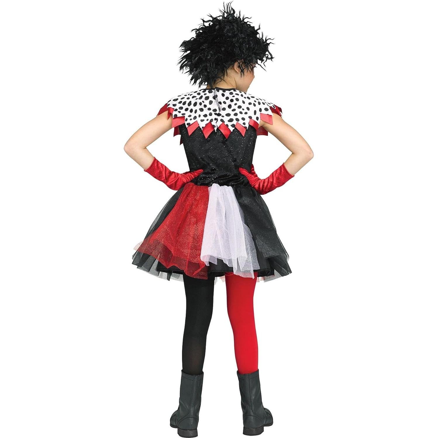 Disfraz de Diva Dálmata para Niña X-Grande Multicolor