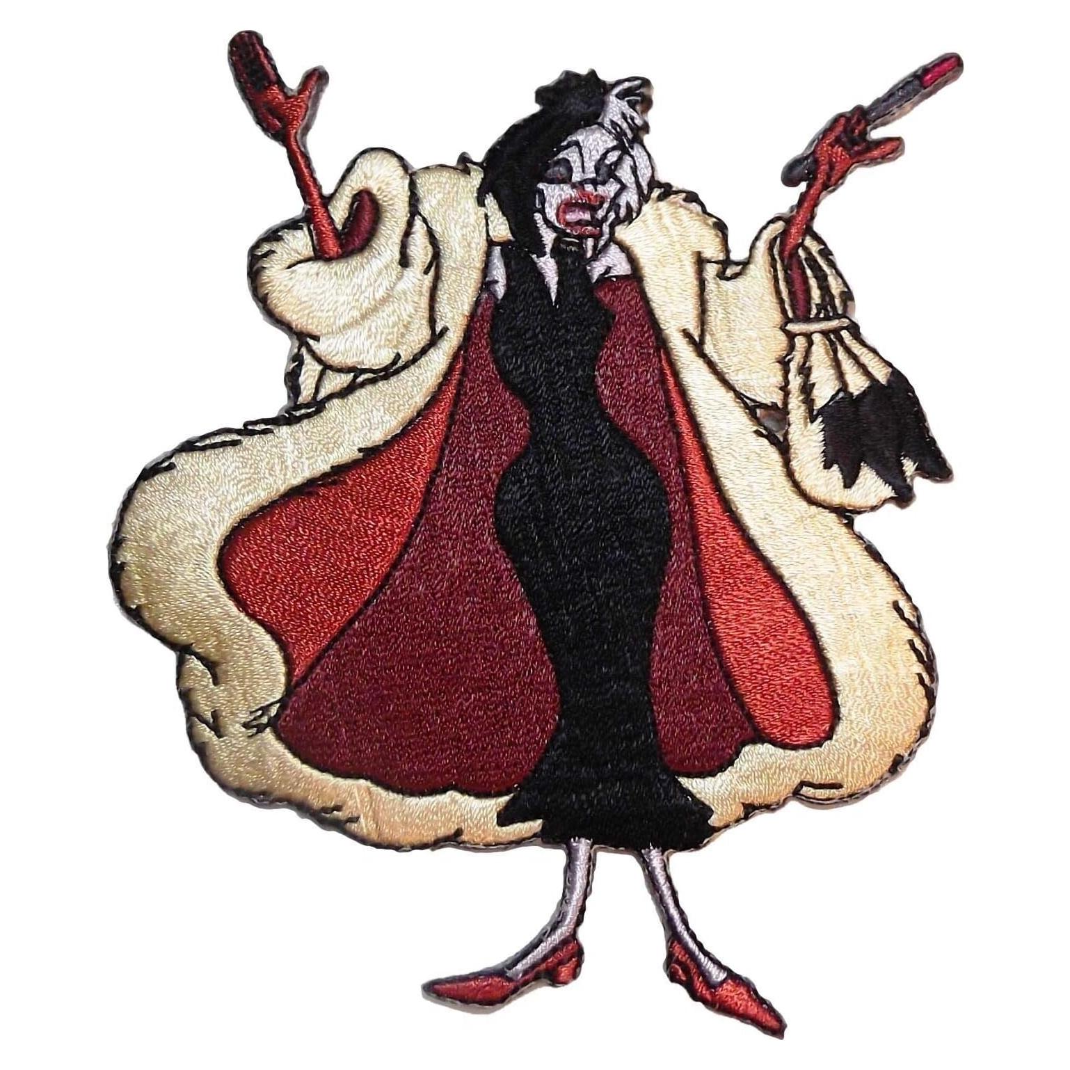 Parche Bordado Cruella De Vil 101 Dálmatas 8.9x7.6 cm