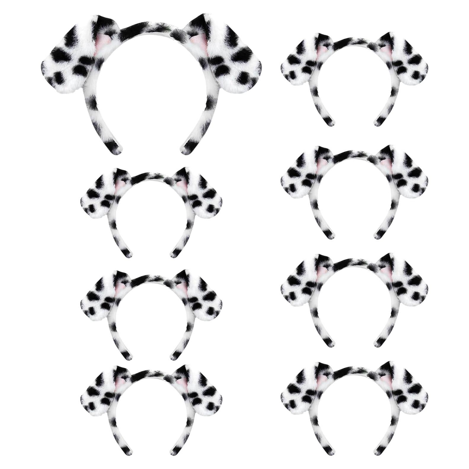 Diadema de Orejas de Dálmata Beviliu - Paquete de 8 Unidades