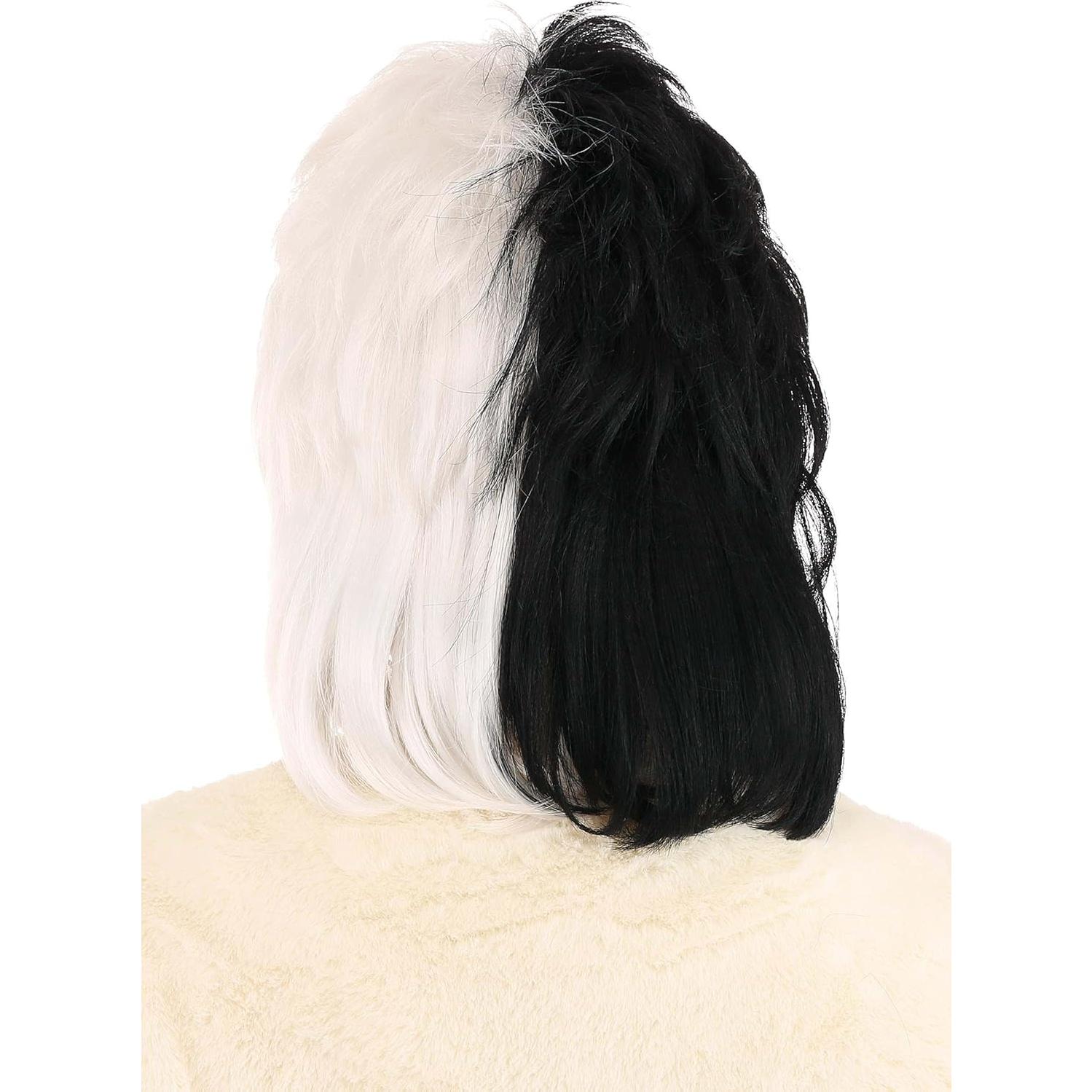 Peluca Cruella De Vil Disney - Disfraz Halloween Estándar