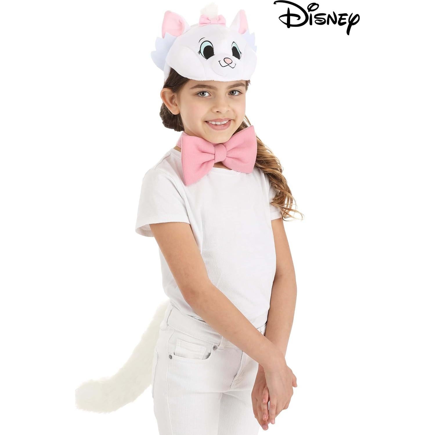 Kit de Disfraz de Marie de los Aristogatos Disney - Diadema, Collar y Cola