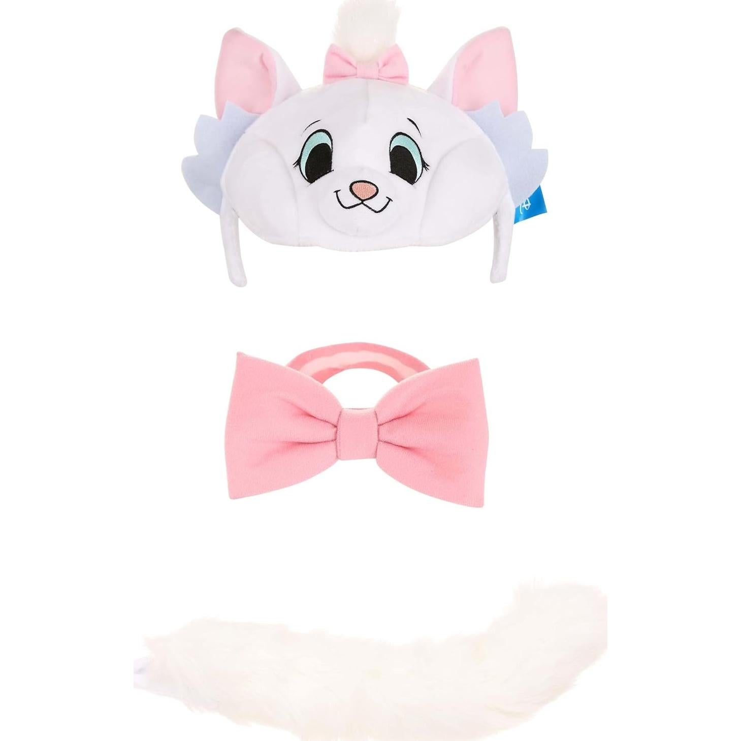 Kit de Disfraz de Marie de los Aristogatos Disney - Diadema, Collar y Cola