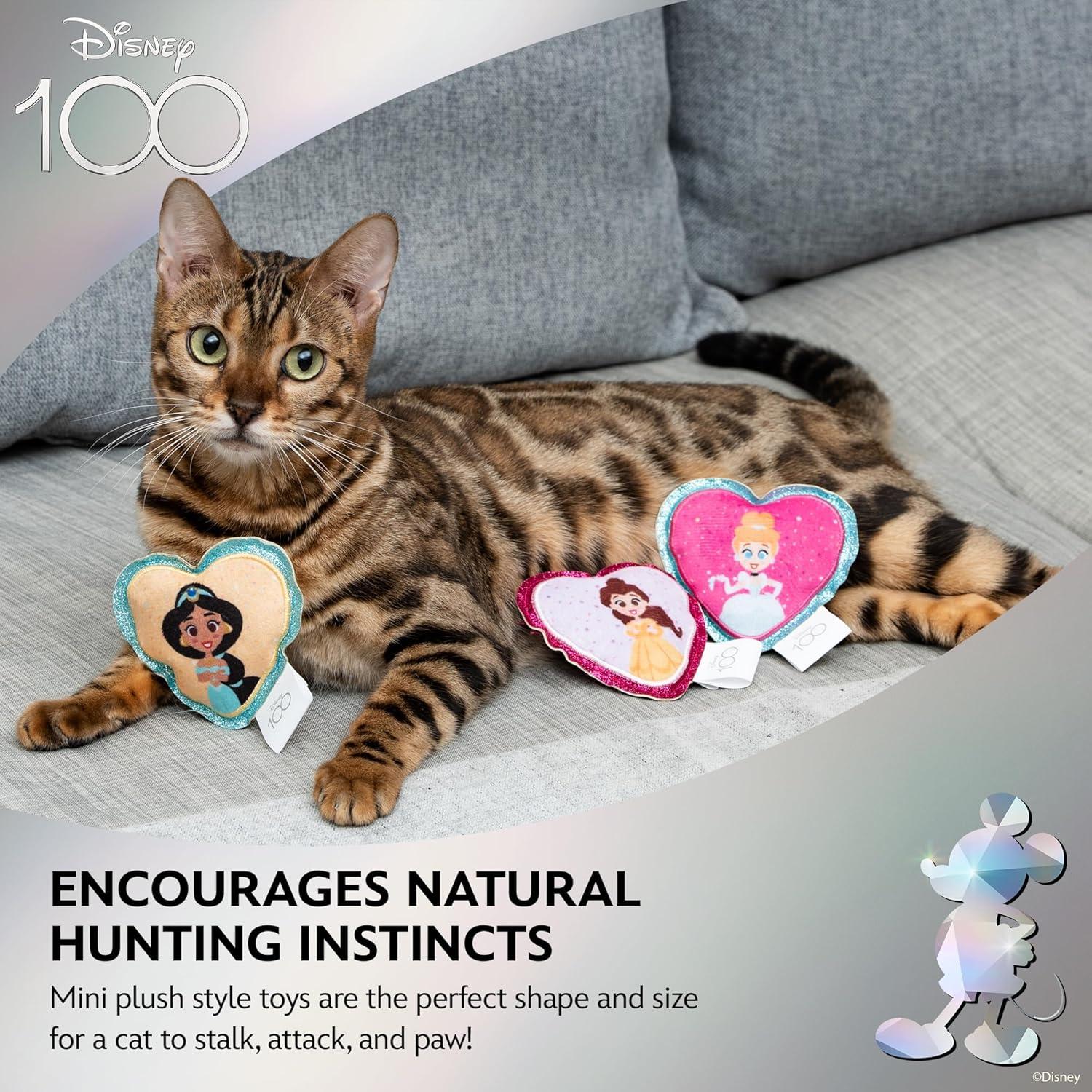 Set de Juguetes para Gatos Disney Princesa 3 Piezas con Hierba Gatera