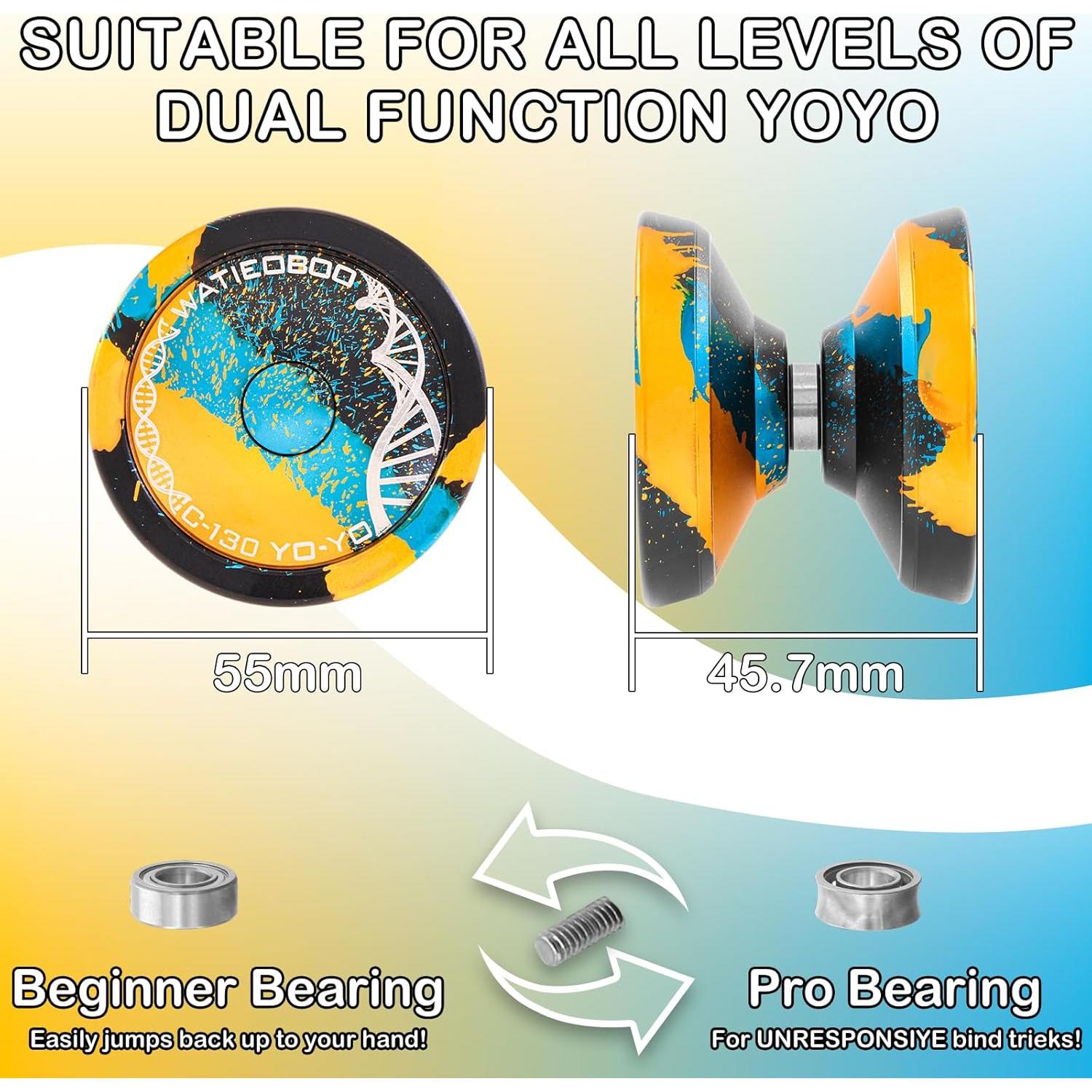 Yoyo Profesional WATIEOBOO para Niños y Adultos - Accesorios