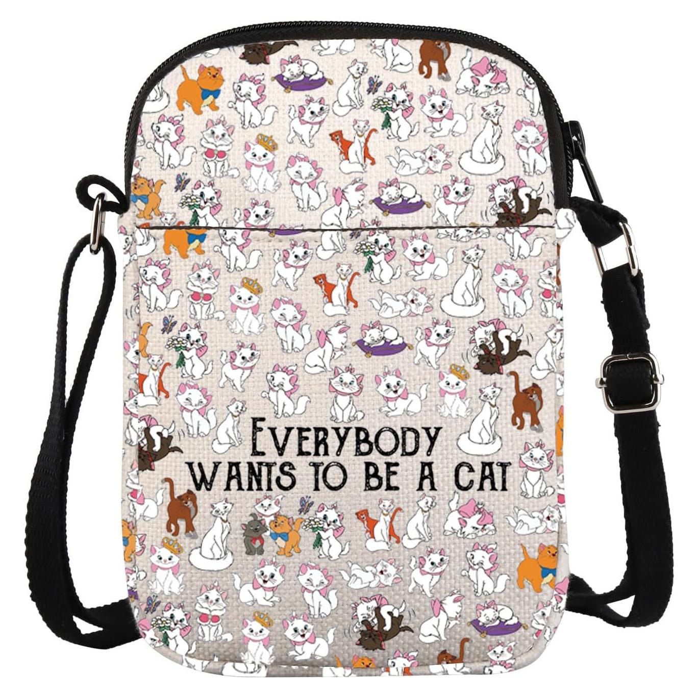 Bolso Cruzado de Lona Marie para Mujeres - 21.4x14.5 cm