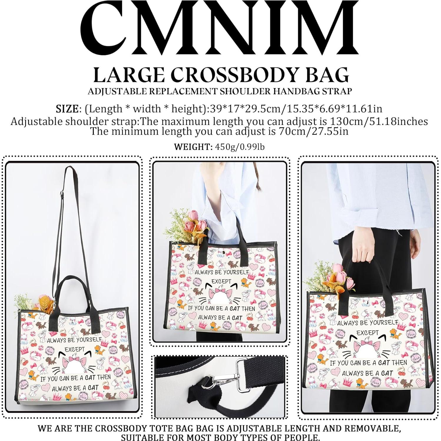 Bolsa Tote Cruzada Grande CMNIM con Mensaje Divertido