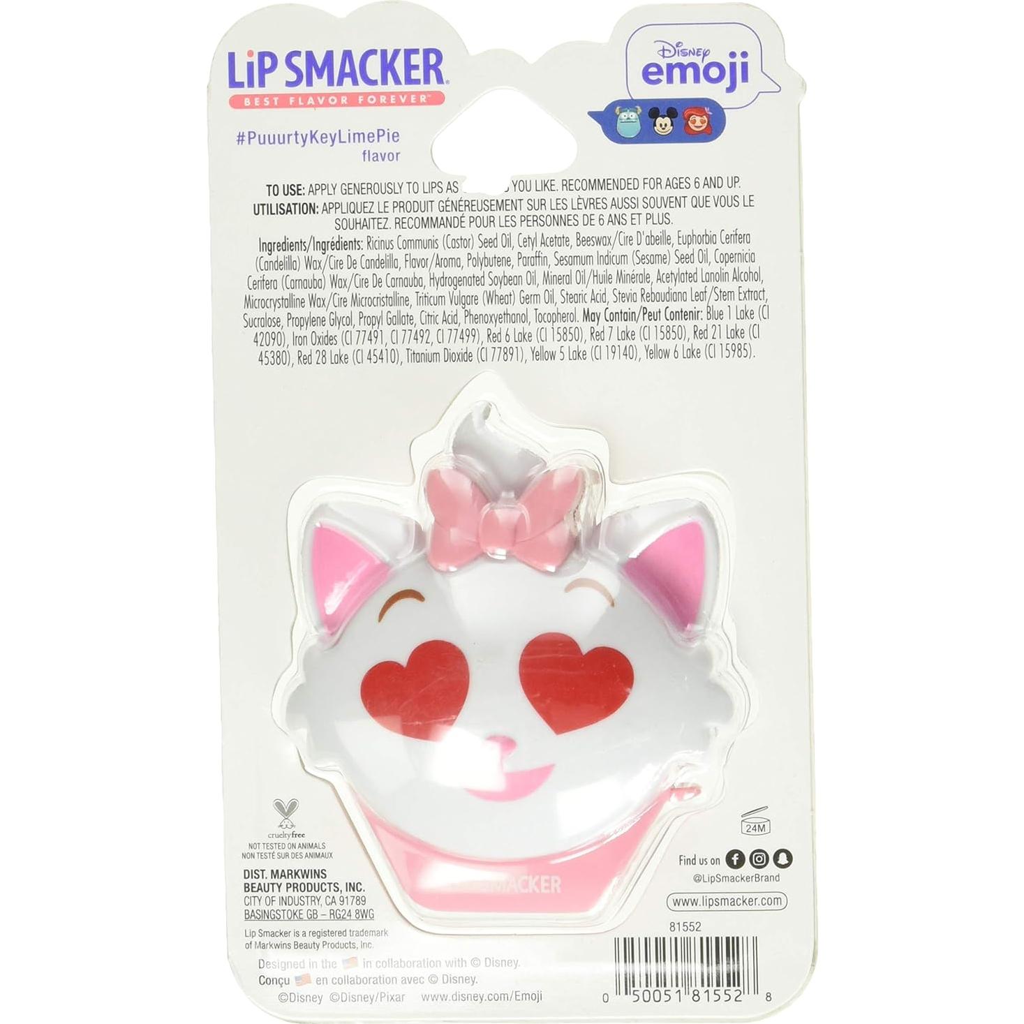 Bálsamo Labial Lip Smacker Disney Marie Emoji Flip Lima Clave