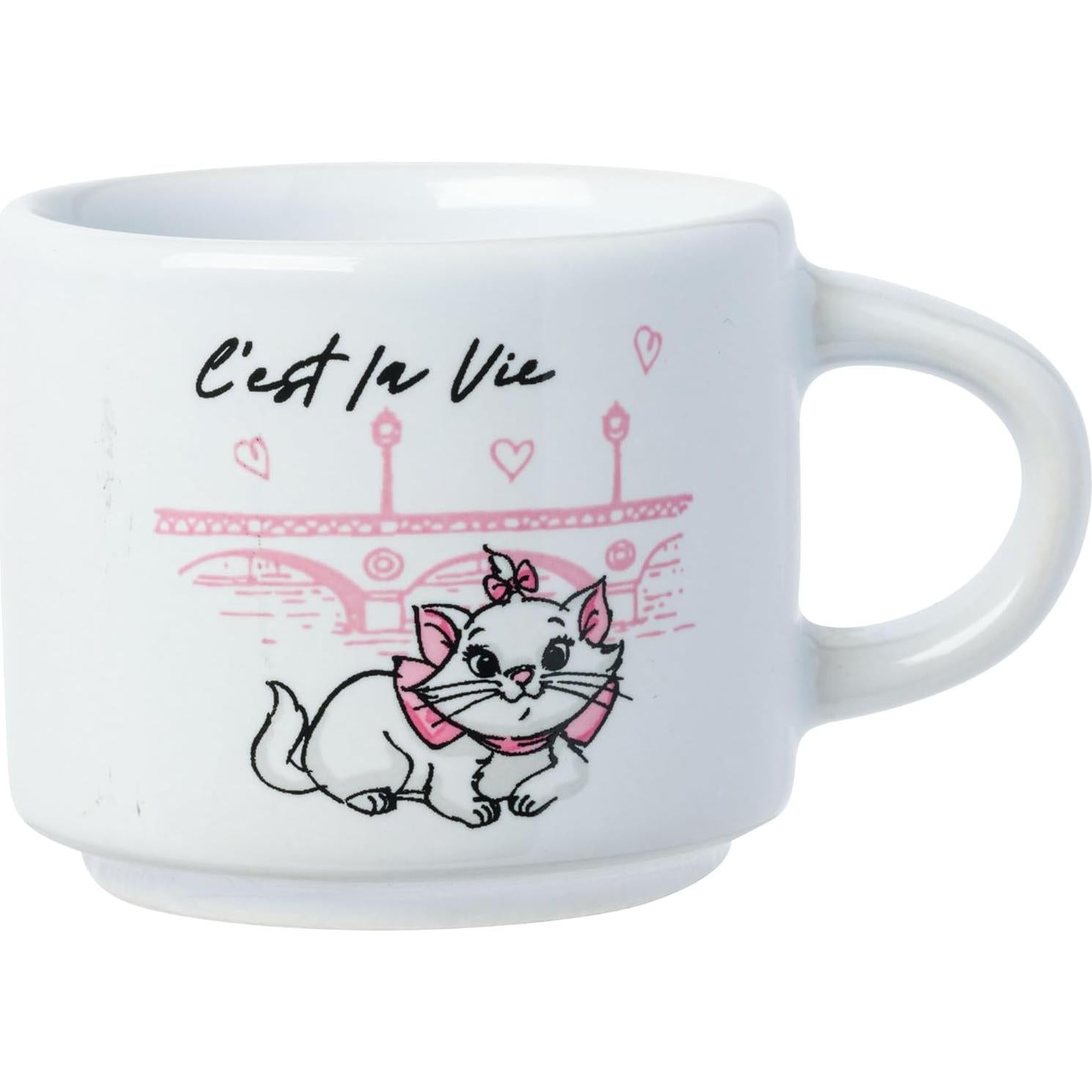 Conjunto de 4 tazas apilables cerámica Silver Buffalo Marie 85g