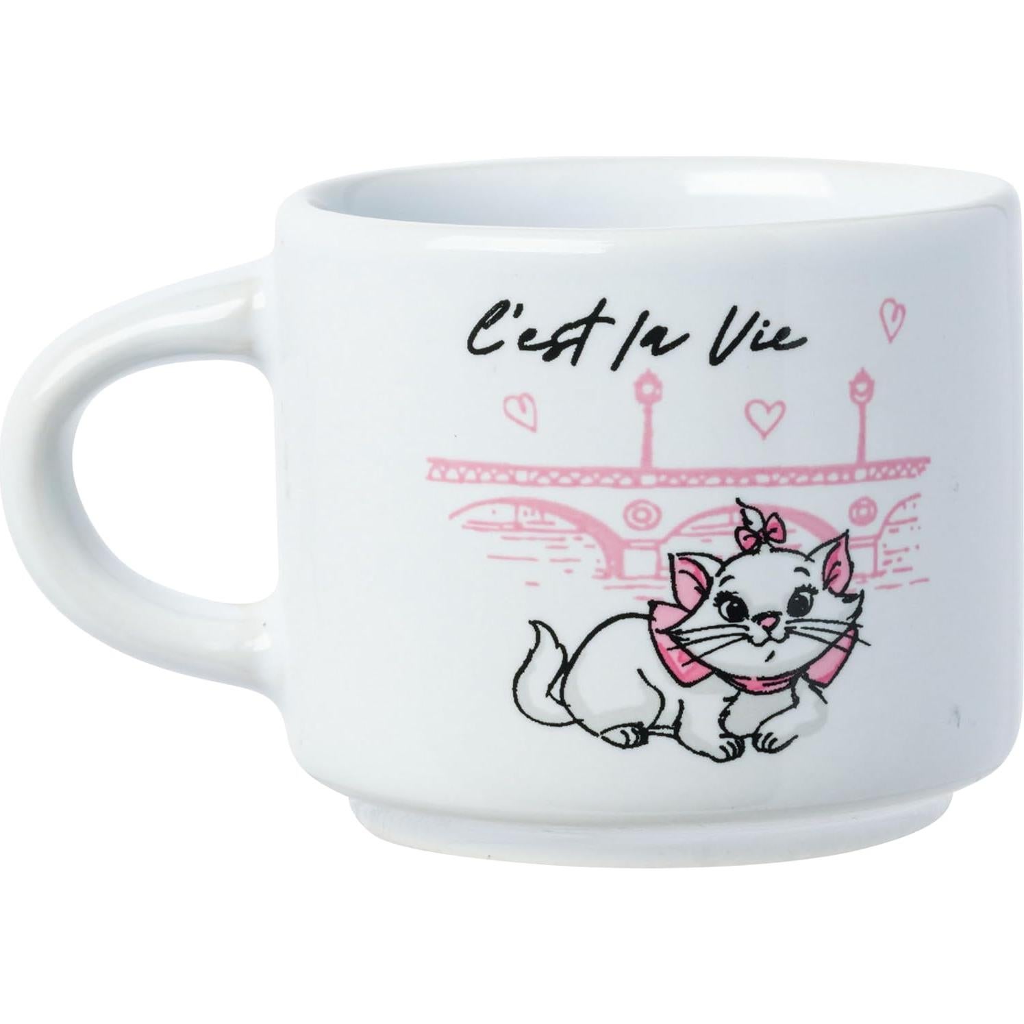 Conjunto de 4 tazas apilables cerámica Silver Buffalo Marie 85g