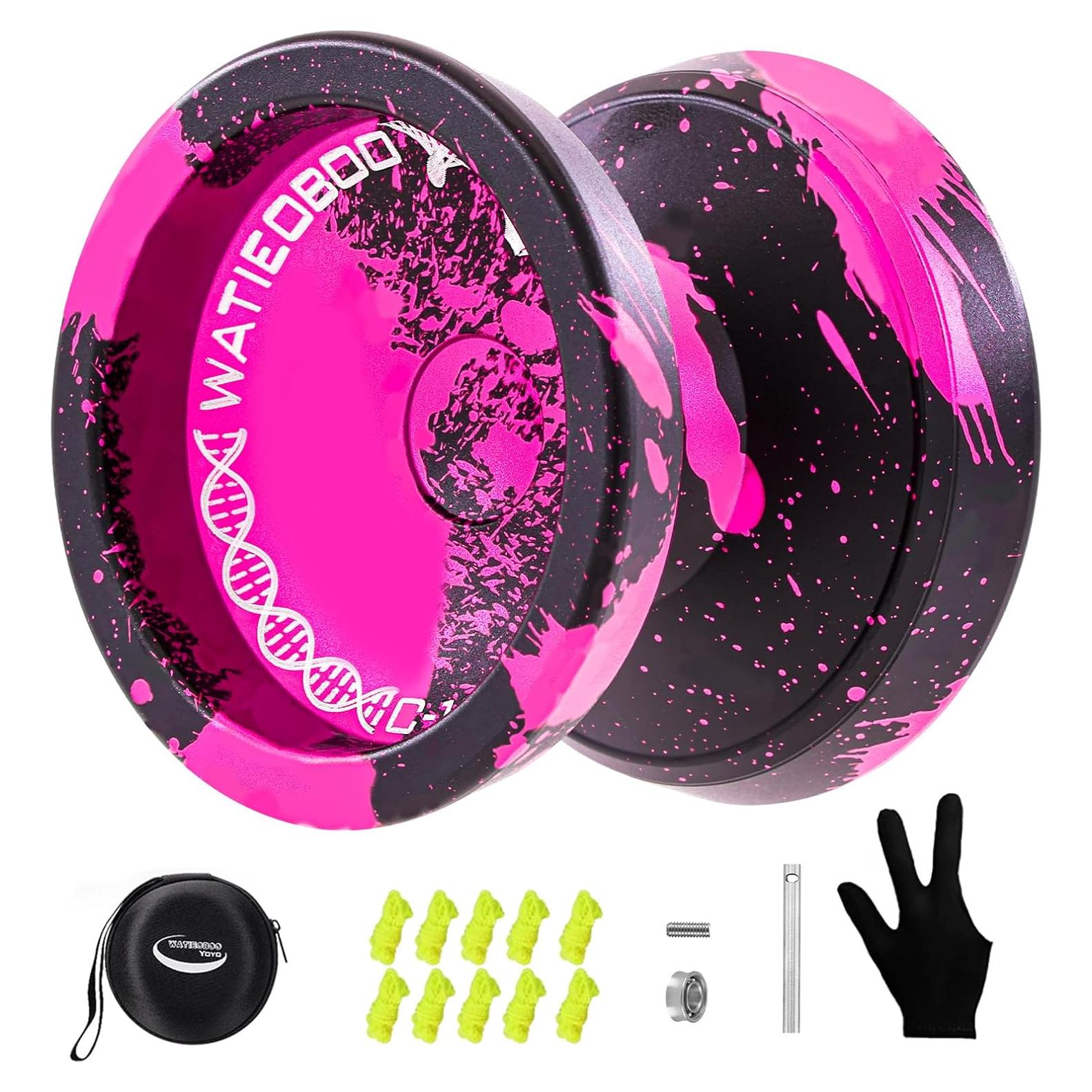 Yo-Yo Profesional WATIEOBOO para Niños y Adultos - Negro Rosa