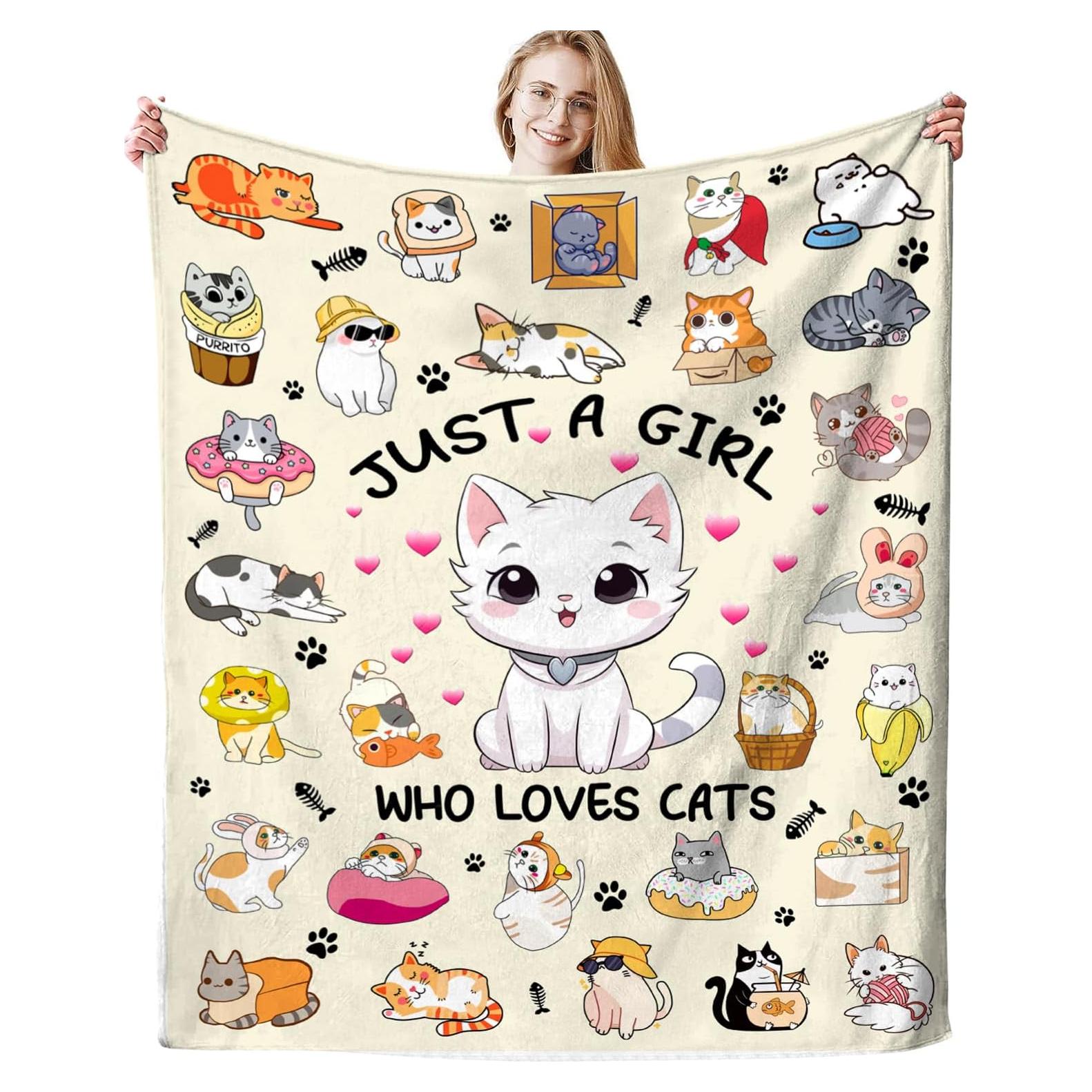 Manta de Franela Suave JEBROWN Gato 127x102cm Decorativa