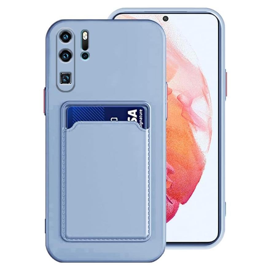 Funda Silicona TPU Huawei P30 Pro con Soporte para Tarjetas