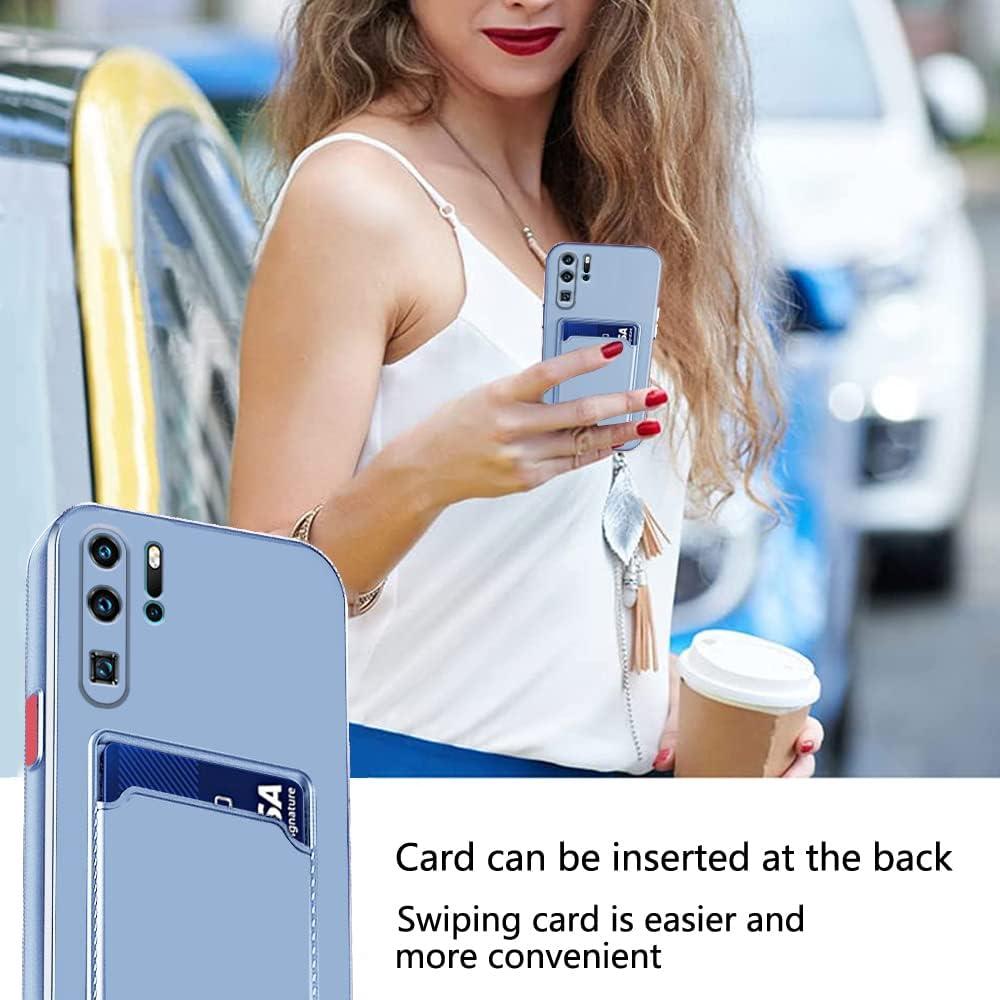 Funda Silicona TPU Huawei P30 Pro con Soporte para Tarjetas
