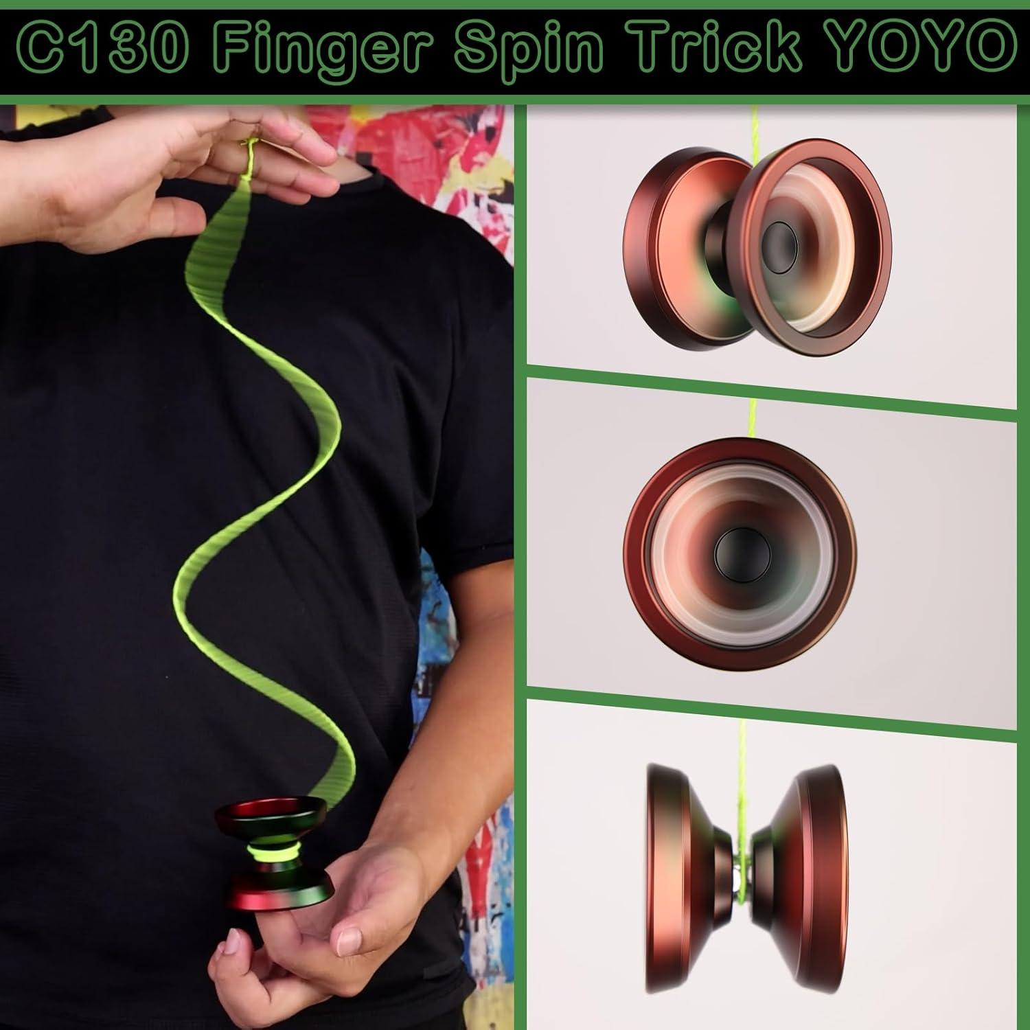 Yoyo Profesional WATIEOBOO para Niños y Adultos - Negro Verde Rojo