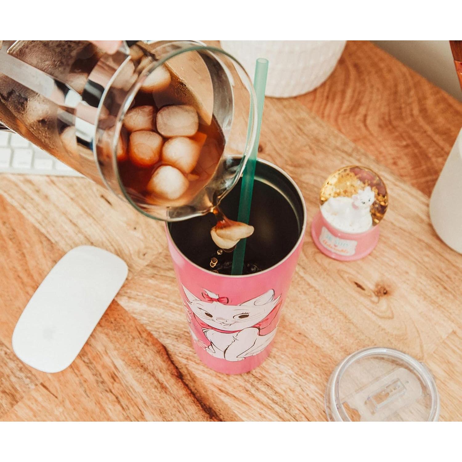 Taza de Acero Inoxidable Doble Pared Silver Buffalo Marie 620 ml