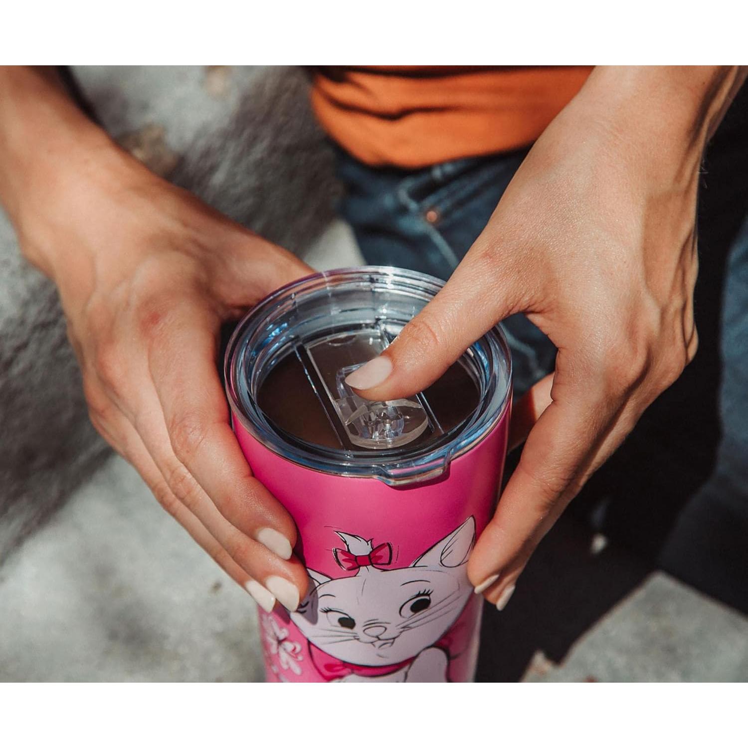 Taza de Acero Inoxidable Doble Pared Silver Buffalo Marie 620 ml