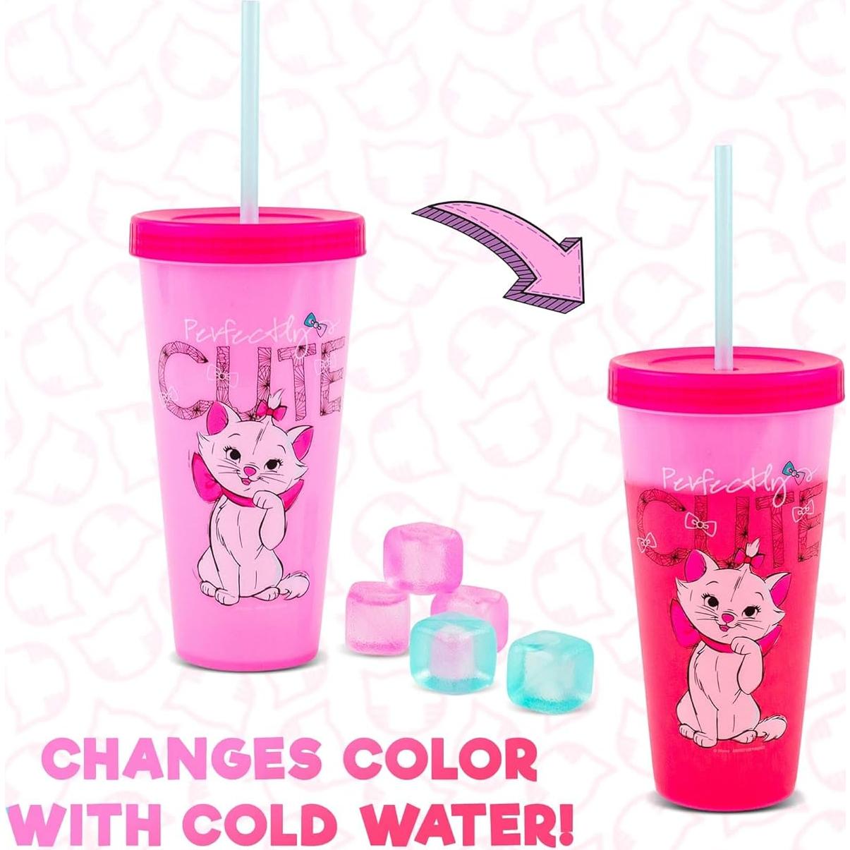 Vaso de Viaje Cambiante de Color Disney Marie 710 ml