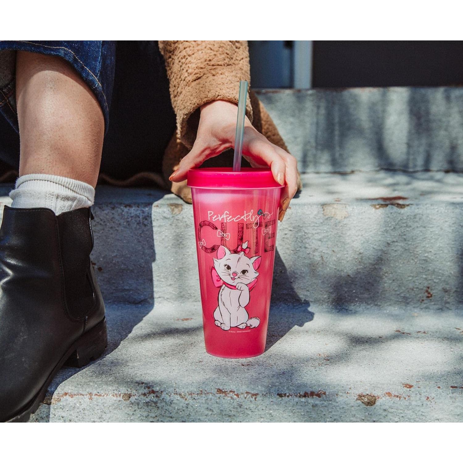 Vaso de Viaje Cambiante de Color Disney Marie 710 ml