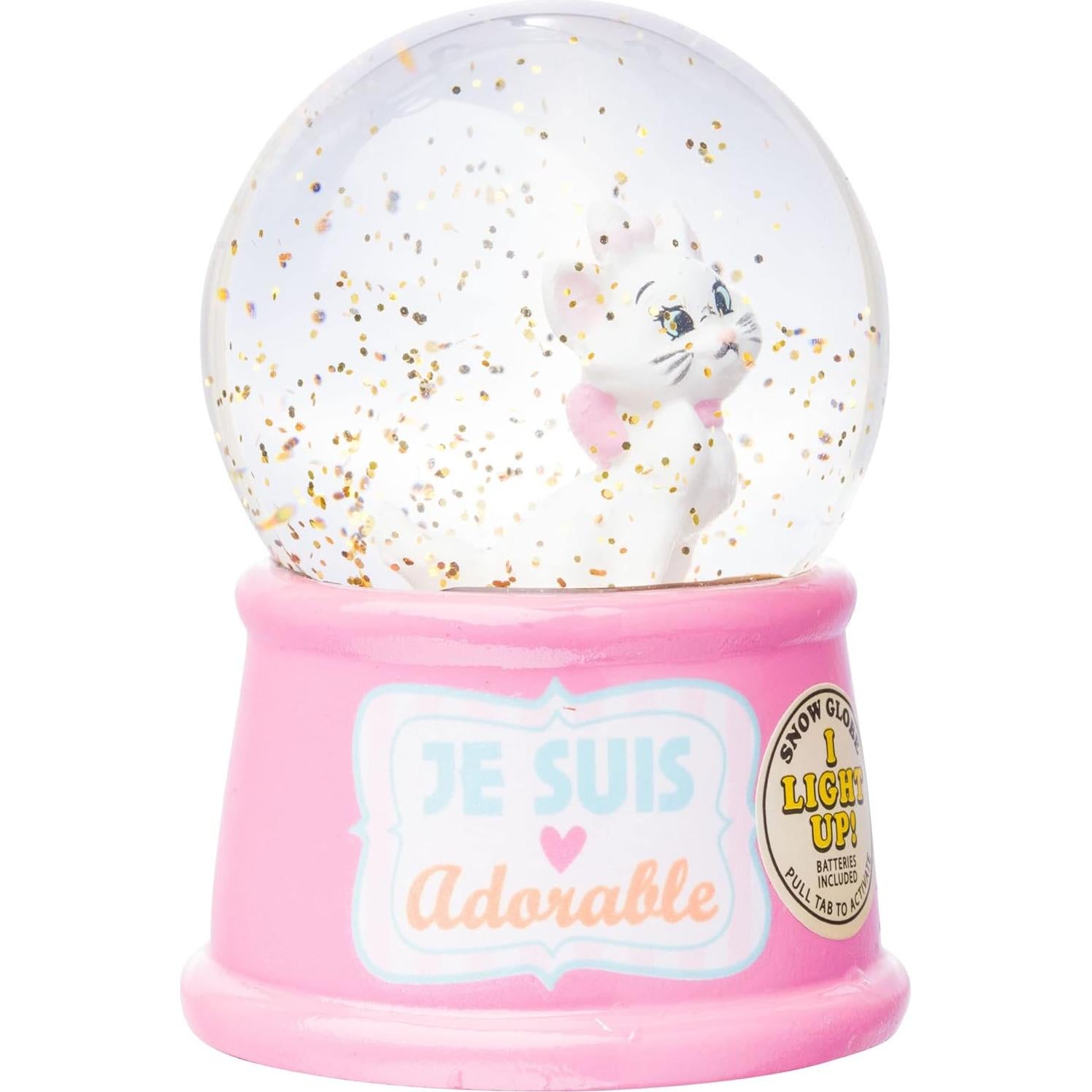 Globo de Nieve Iluminado Silver Buffalo Disney Aristocats Marie 55mm