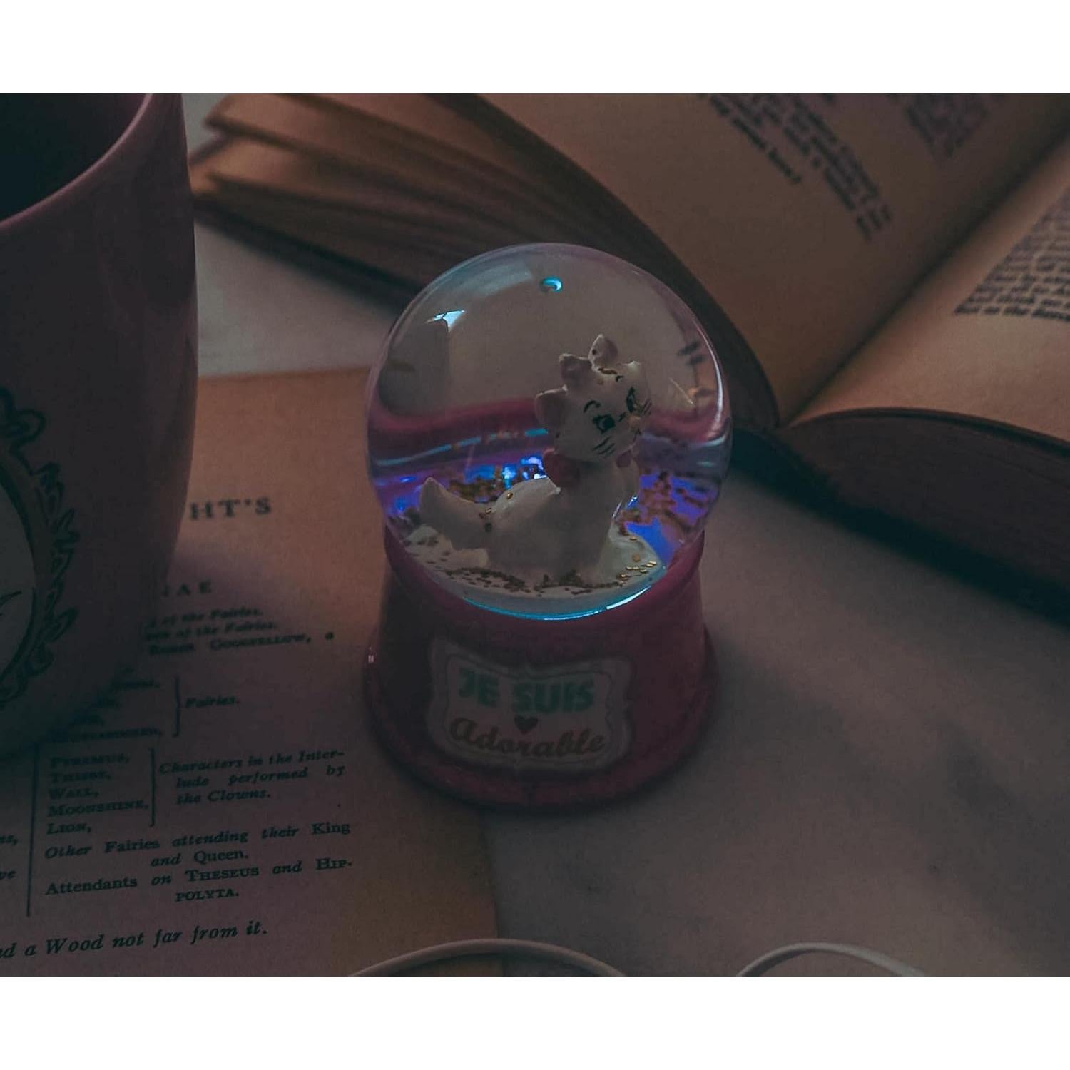 Globo de Nieve Iluminado Silver Buffalo Disney Aristocats Marie 55mm