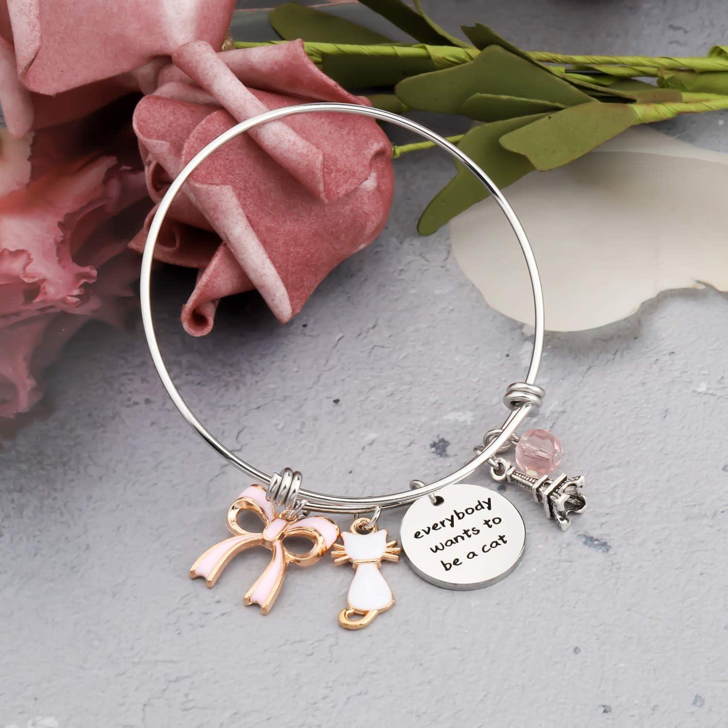 Pulsera Gato Inspirada en Los Aristogatos - Acero Inoxidable