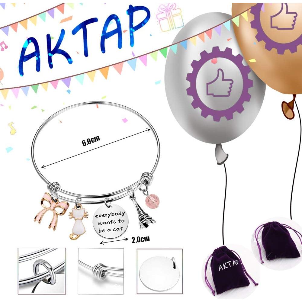 Pulsera Gato Inspirada en Los Aristogatos - Acero Inoxidable