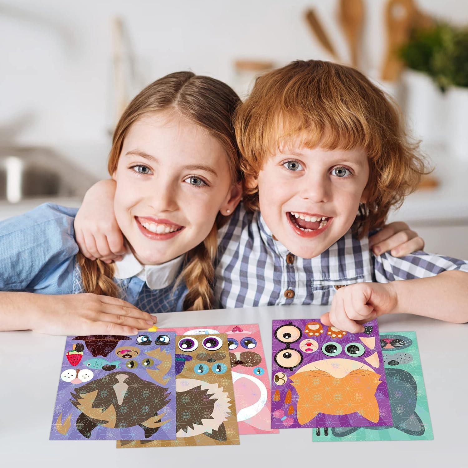 Stickers Holográficos de Gatos HubirdSall - 45 Piezas