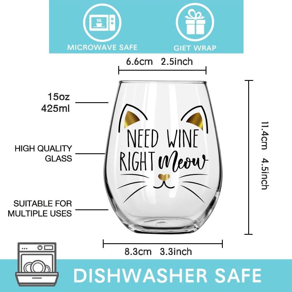 Copa de Vino Temática de Gato Pokolllee - Regalo Divertido