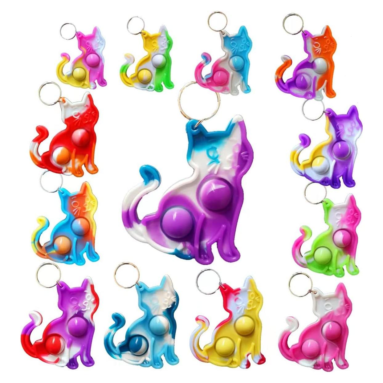 24 Juguetes Antiestrés Gato PSDFH para Niños y Estudiantes