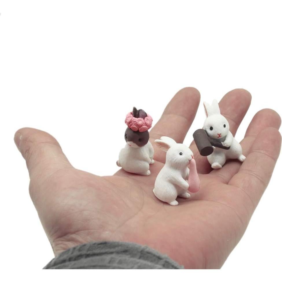 Conjunto de Muñecas Conejo Hvogvok - 12 Piezas Decorativas