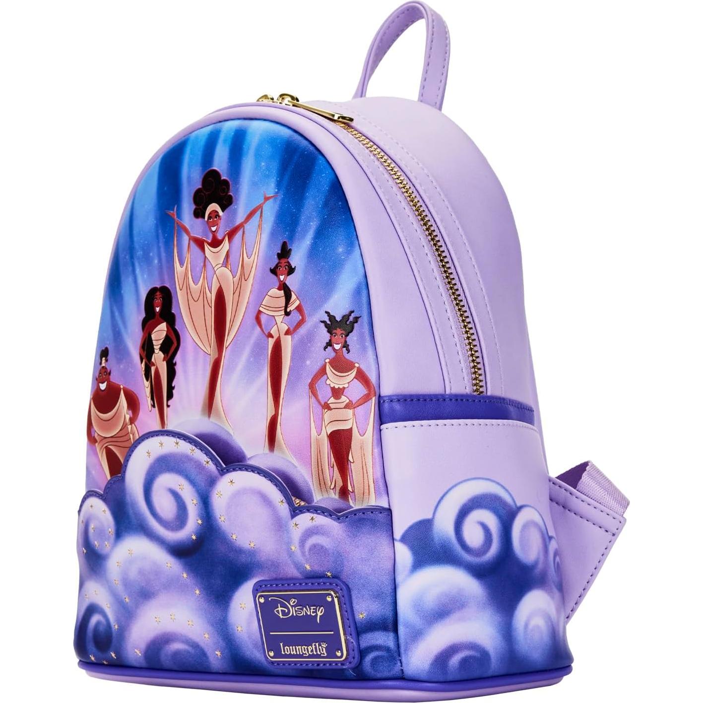 Mochila Mini Nubes Musas de Hércules Loungefly 22.86x11.43x26.67cm