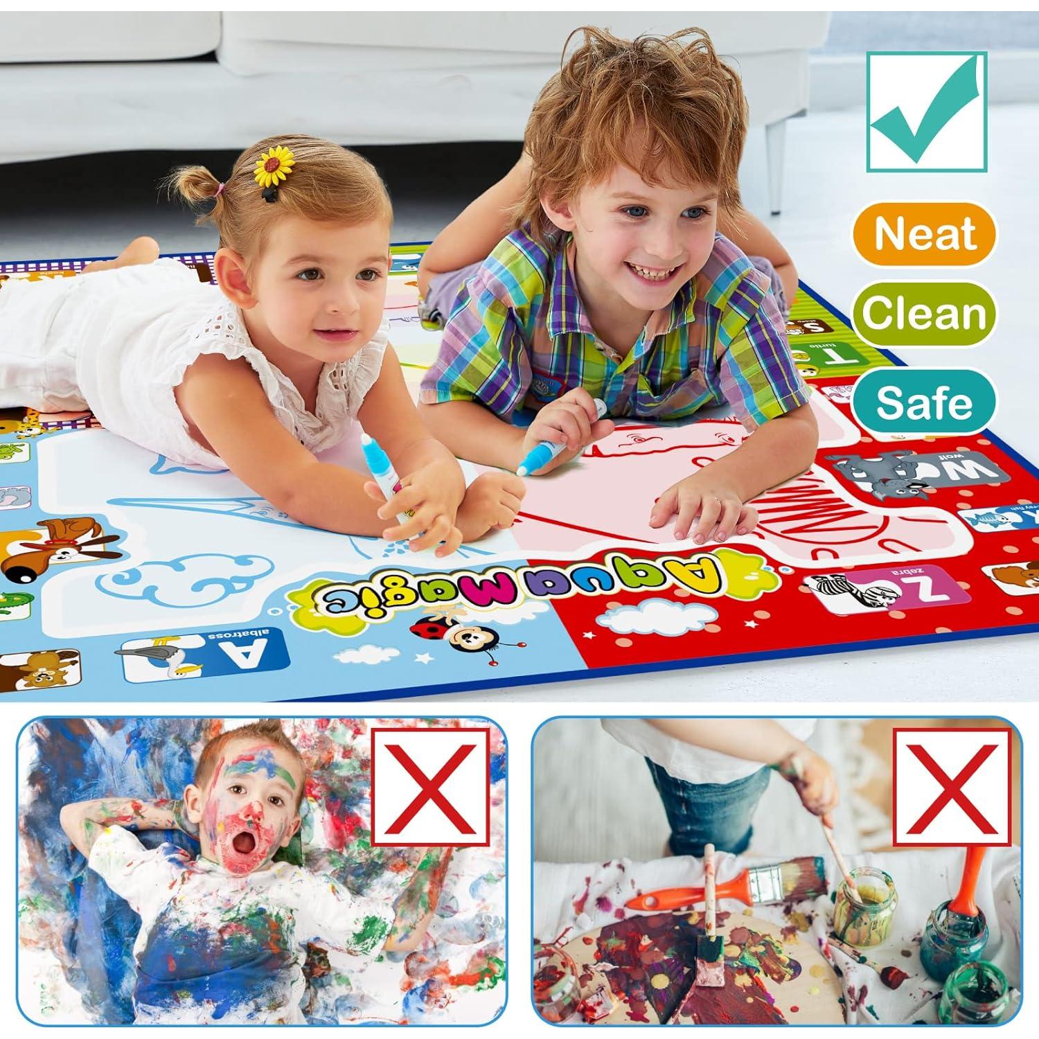 Alfombrilla Mágica de Dibujo de Agua Jasonwell 79x79 cm