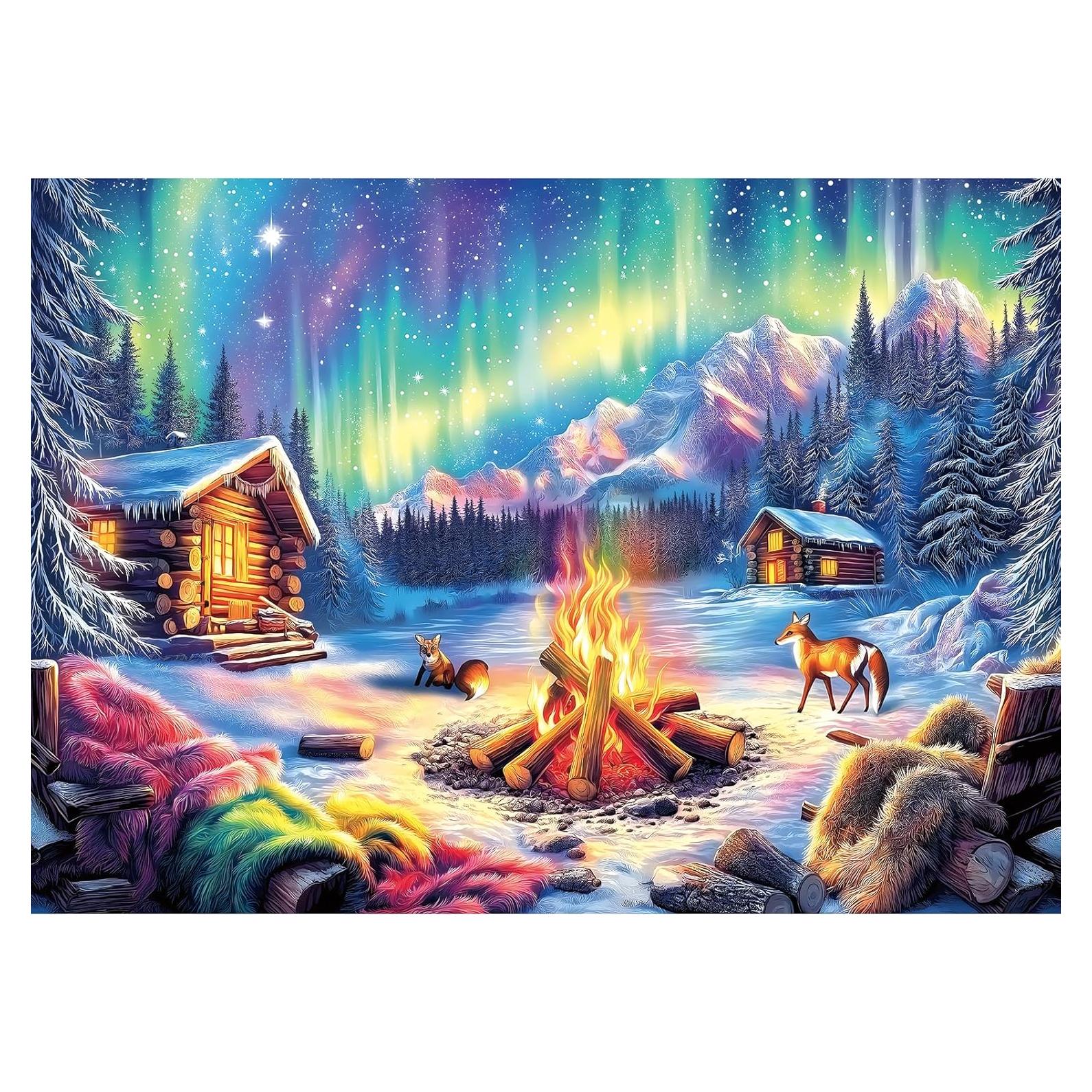 Rompecabezas 1000 Piezas Blueforest Aurora Boreal 69.85x50.04cm