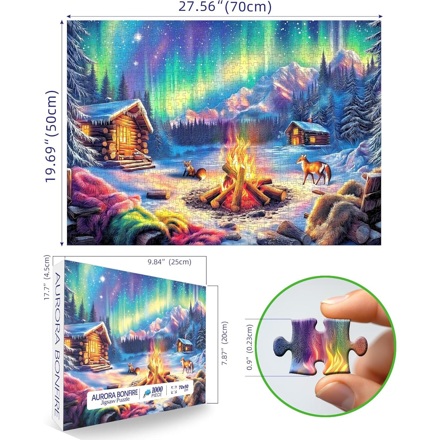 Rompecabezas 1000 Piezas Blueforest Aurora Boreal 69.85x50.04cm