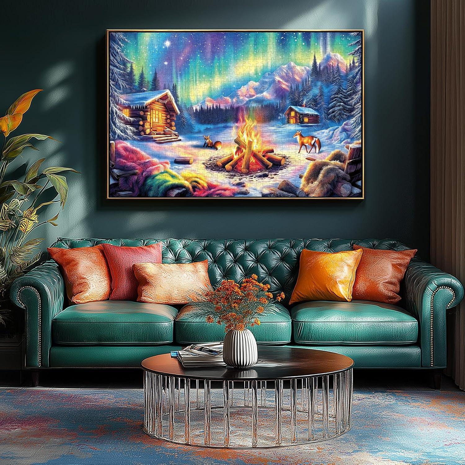 Rompecabezas 1000 Piezas Blueforest Aurora Boreal 69.85x50.04cm