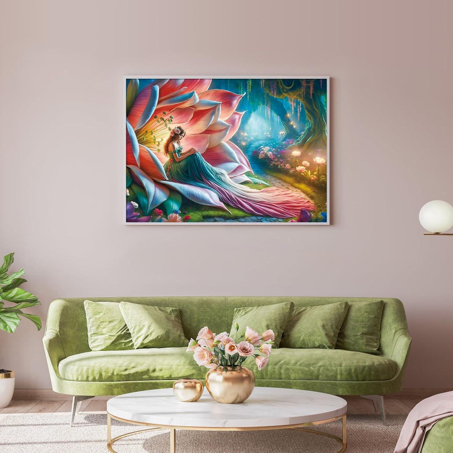 Rompecabezas TangMosaic 1000 Piezas Hadas Florales 70x50cm