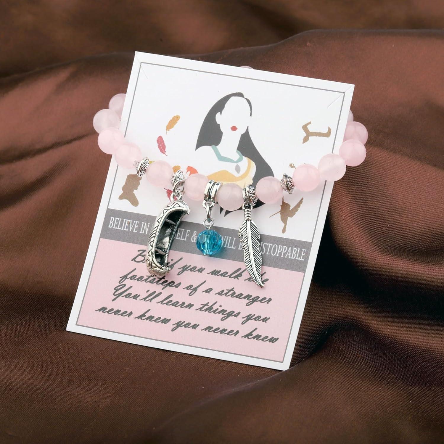 Pulsera temática Pocahontas LQRI ajustable para mujeres