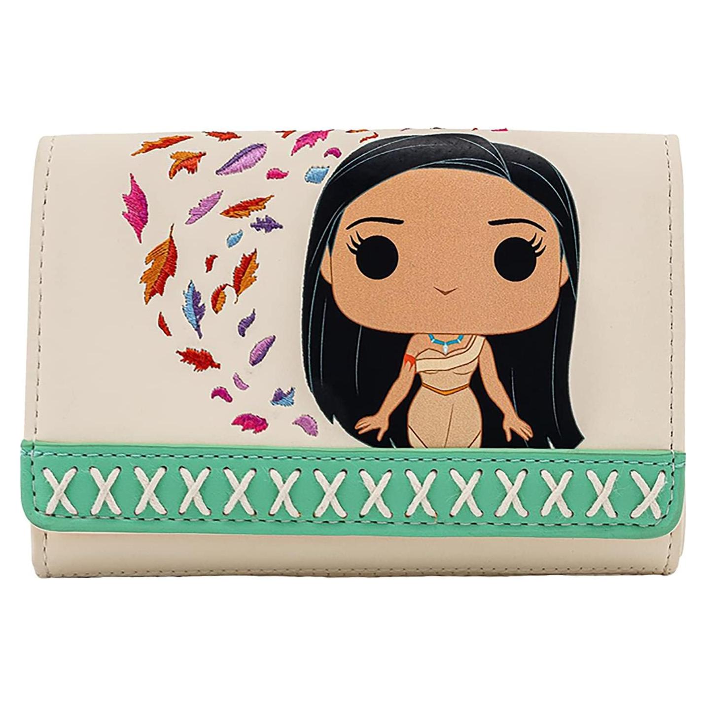 Billetera Trifold Loungefly Disney Pocahontas Cuero Vegano