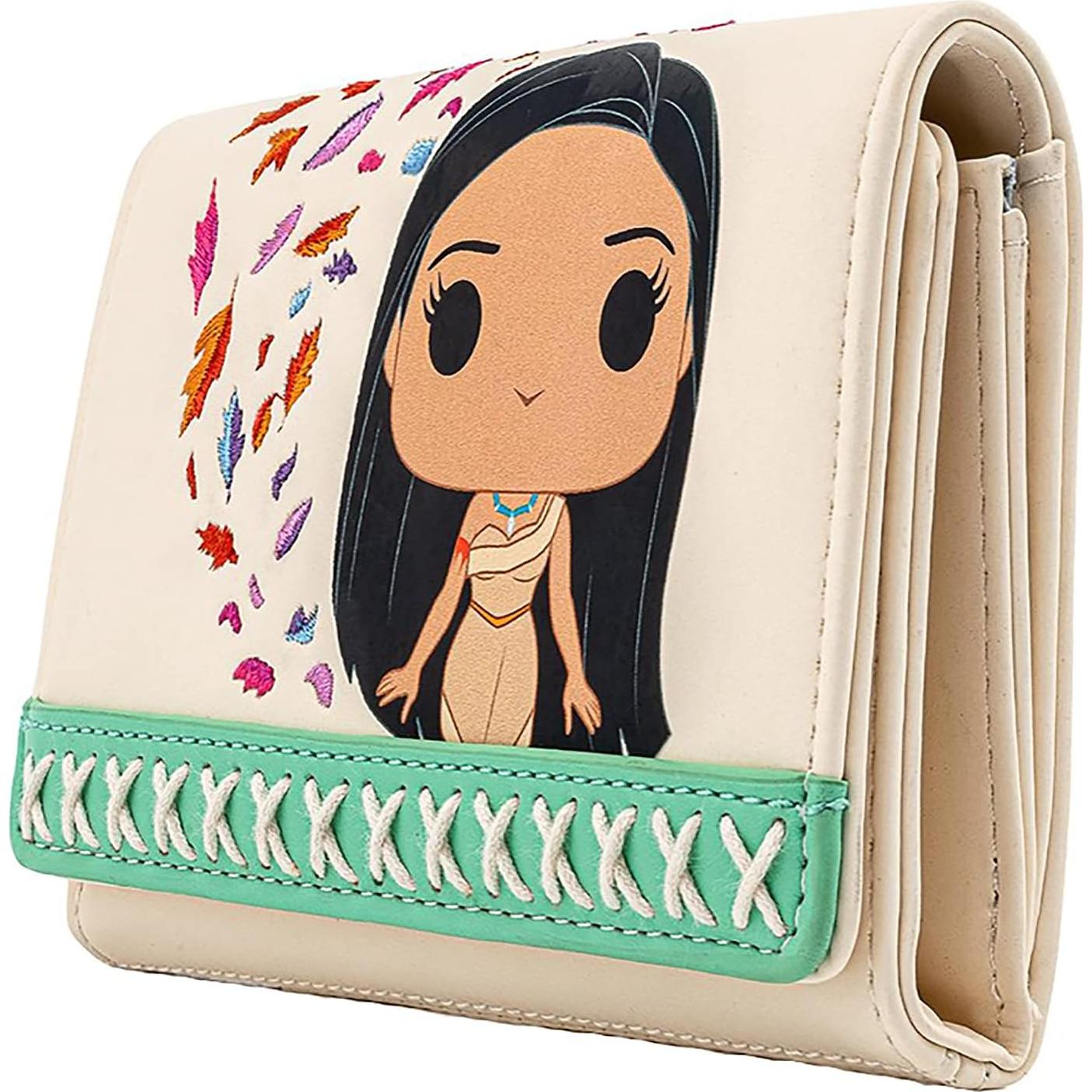 Billetera Trifold Loungefly Disney Pocahontas Cuero Vegano