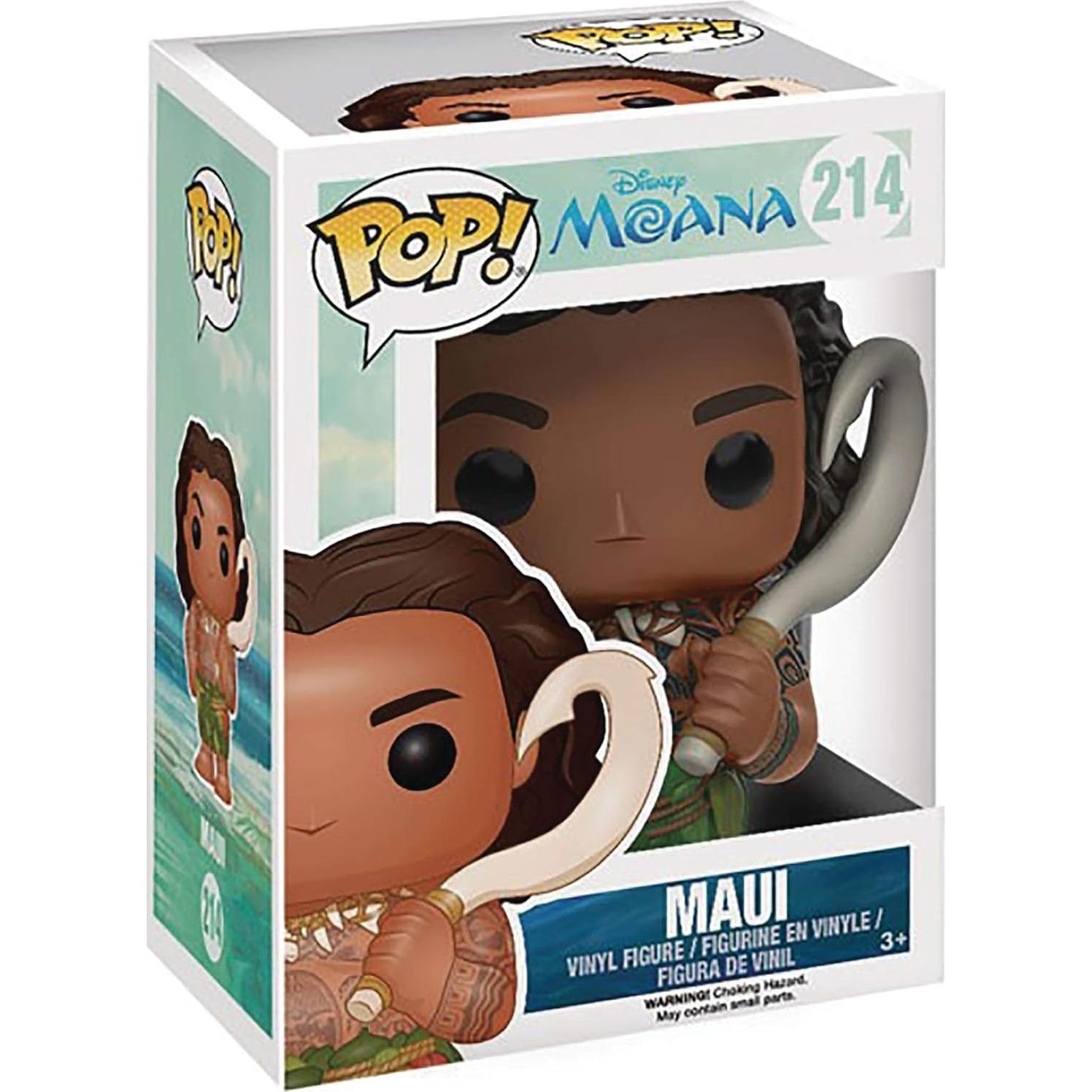 Figura Pop! Vinyl Funko Disney Moana Maui 9.5 cm con Protector