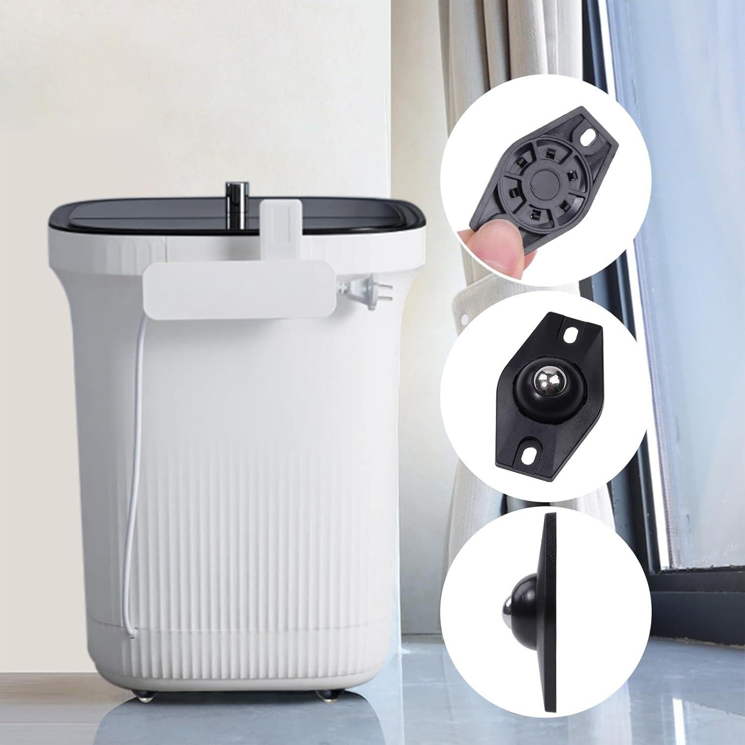 Ruedas Mini Autoadhesivas ATROPOS 20 Pcs 360° Rotación