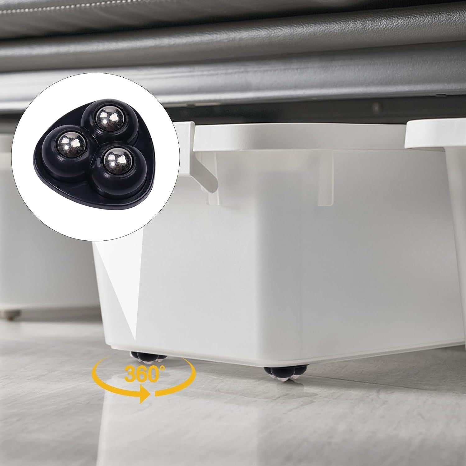 Ruedas Mini Autoadhesivas ATROPOS 20 Pcs 360° Rotación