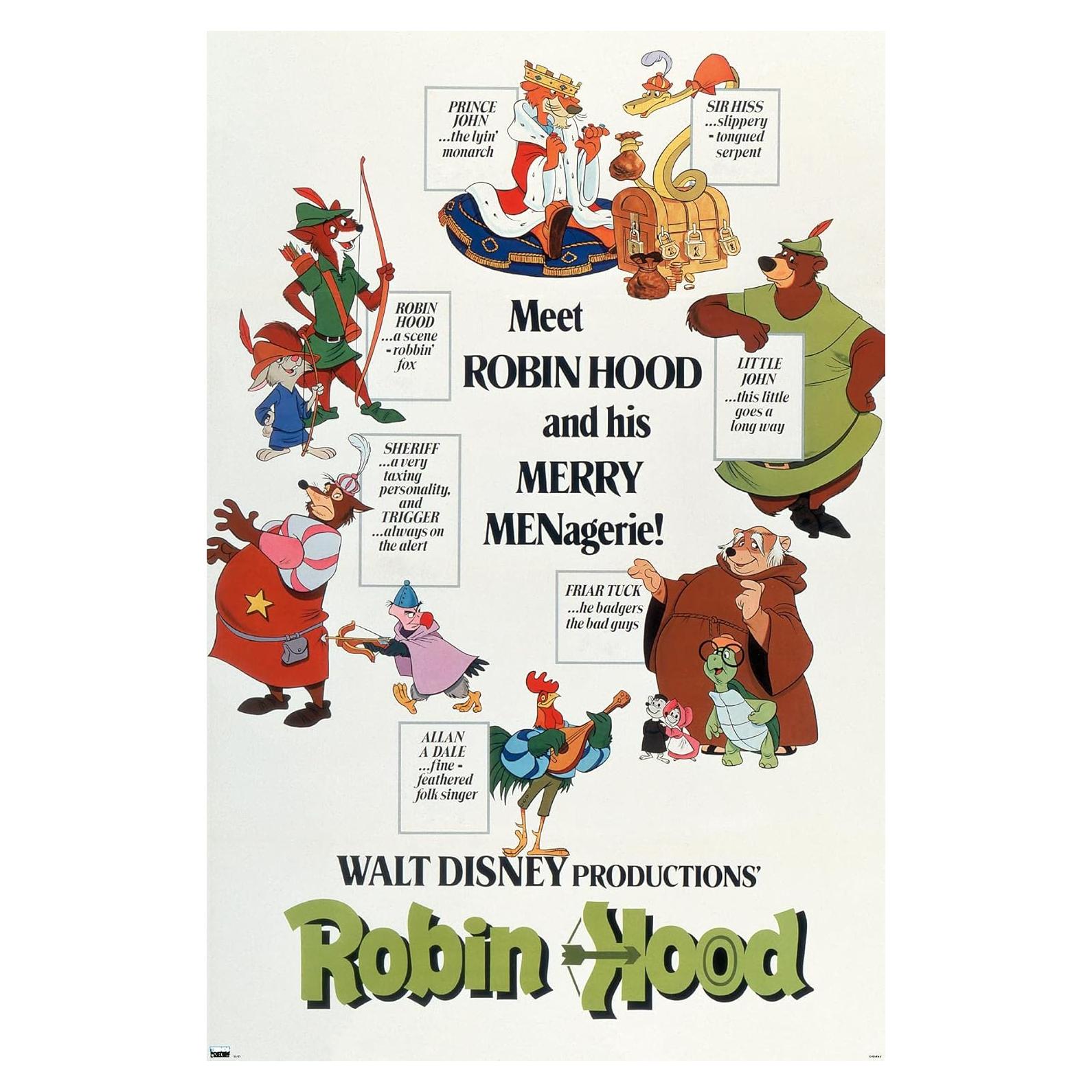 Póster de pared Disney Robin Hood Trends International 56.5x86.4cm