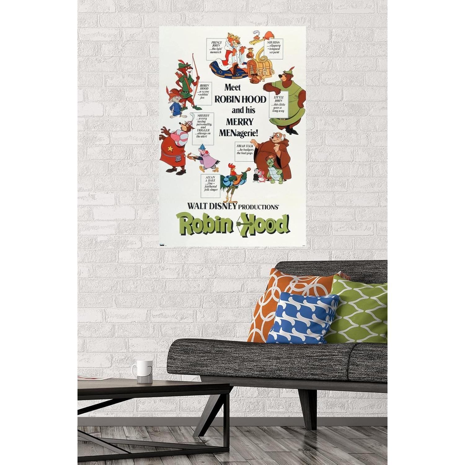 Póster de pared Disney Robin Hood Trends International 56.5x86.4cm